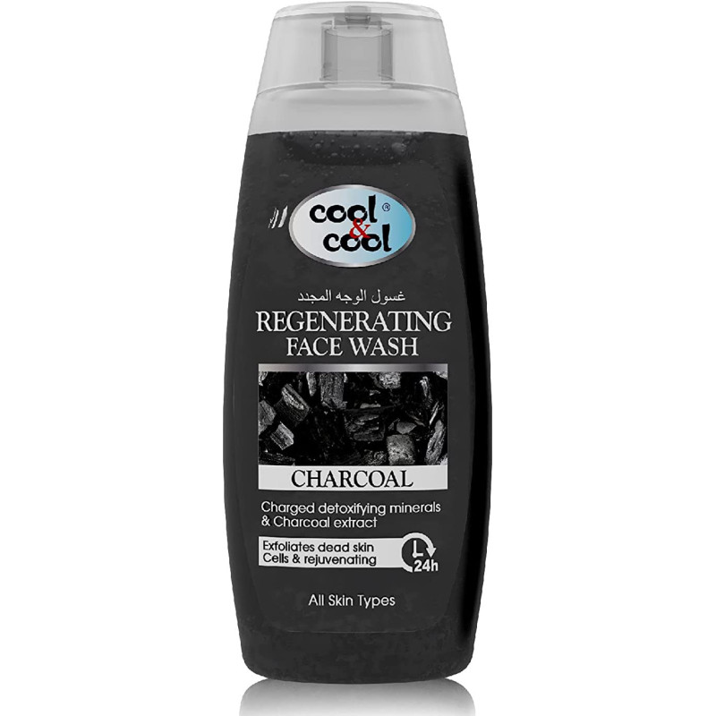 Cool & Cool Regenerating Face Wash Charcoal 200ml