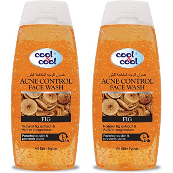 Cool & Cool Acne Control Face Wash 200ml Fig Twin Pack 30Per Off