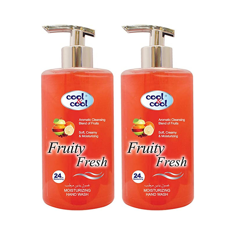 Cool & Cool Fruity Fresh Hand Wash 500ml Twin Pack