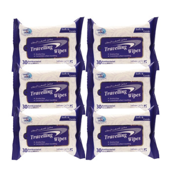 Cool & Cool Travelling Wipes 30's x6pcs. Special Offer