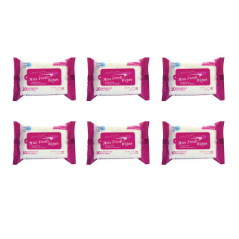 Cool & Cool Max Fresh Wipes 30's Pack of 6