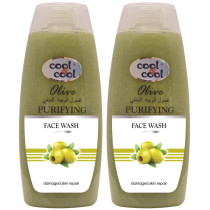 Cool & Cool Purifying Face Wash 200ml Olive Twin Pack 30Per Off