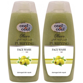 Cool & Cool Purifying Face Scrub 200ml Olive Twin Pack 30Per Off