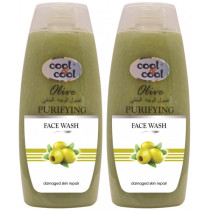 Cool & Cool Purifying Face Scrub 200ml Olive Twin Pack 30Per Off