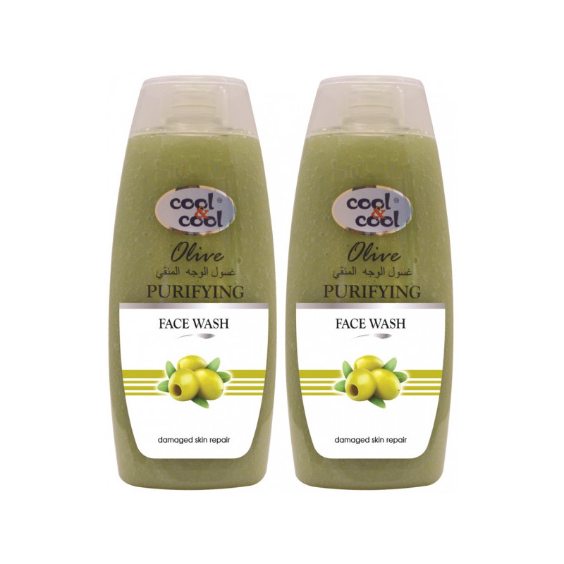 Cool & Cool Purifying Face Scrub 200ml Olive Twin Pack 30Per Off