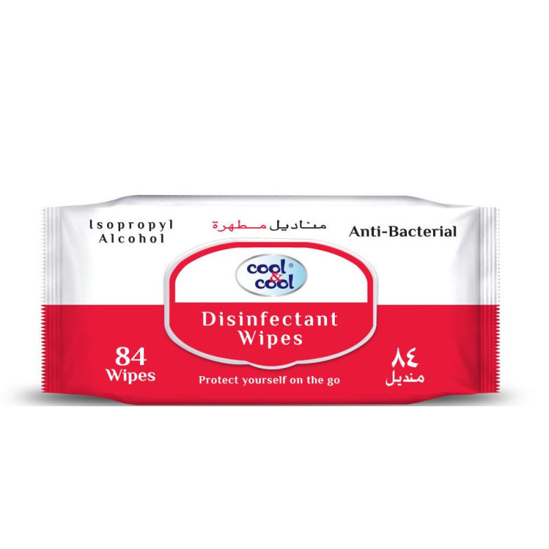 Cool & Cool Disinfectant Wipes 84s