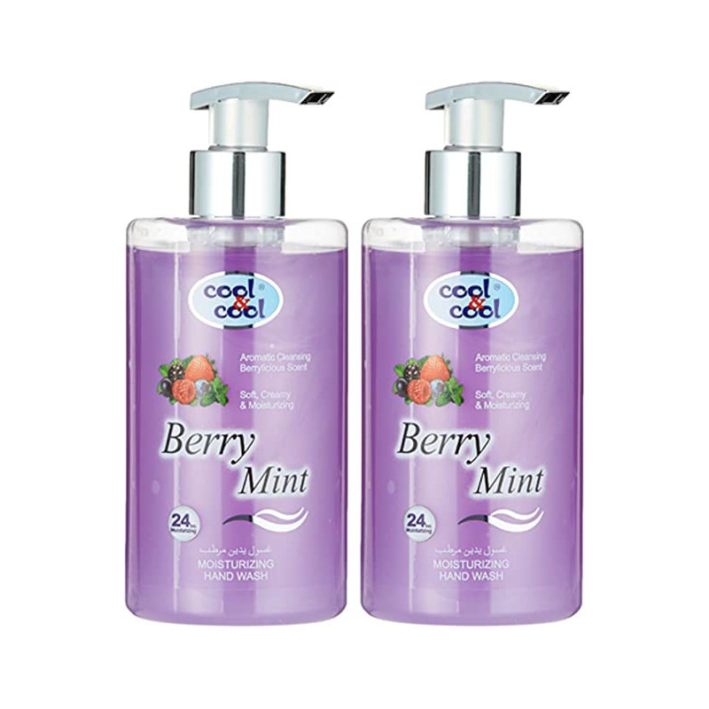 Cool & Cool Berry Mint Hand Wash 500ml Twin Pack