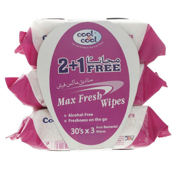 Cool & Cool Max Fresh Wipes 21 Free