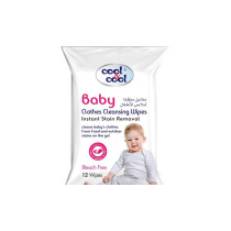 Cool & Cool Baby Clothes Cleansing Wipes Pack Of 12