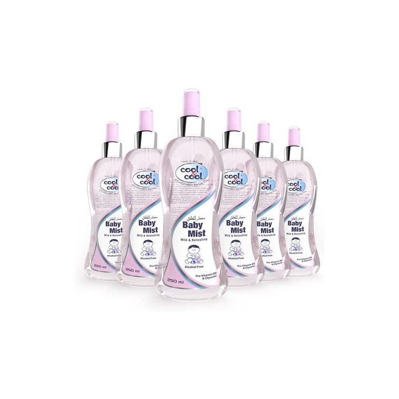 Cool&Cool Baby Mist Pink 250ml Bundle of 6 Jumbo Offer