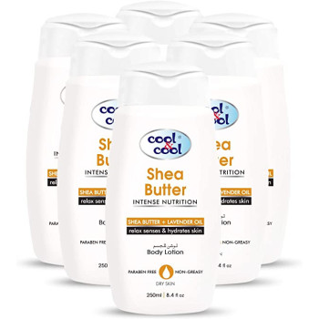 Cool & Cool Body Lotion Shea Butter 250ml Pack of 6