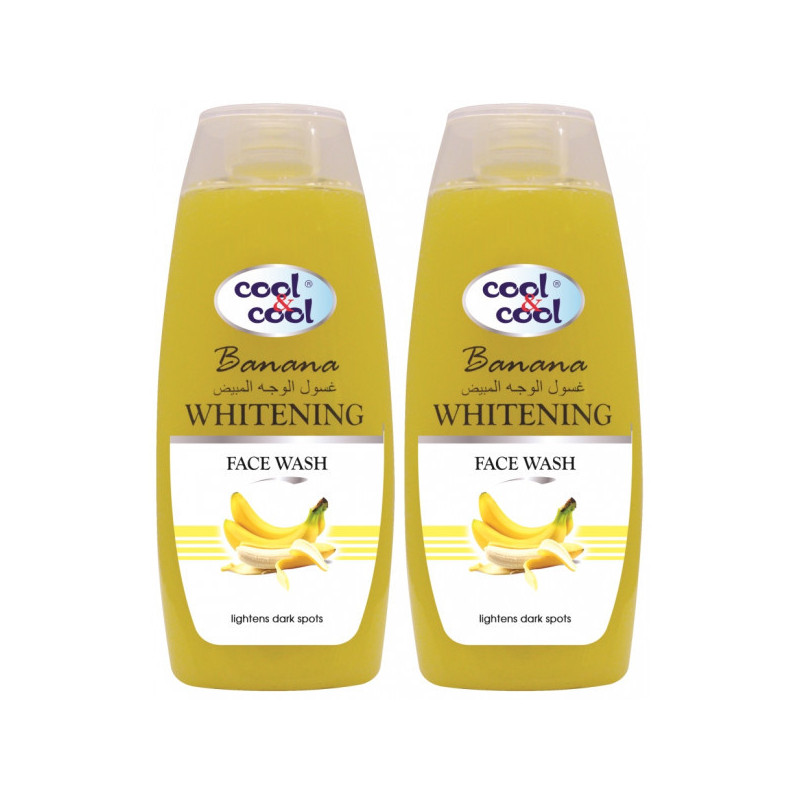 Cool & Cool Whitening Face Wash 200ml Banana Twin Pack