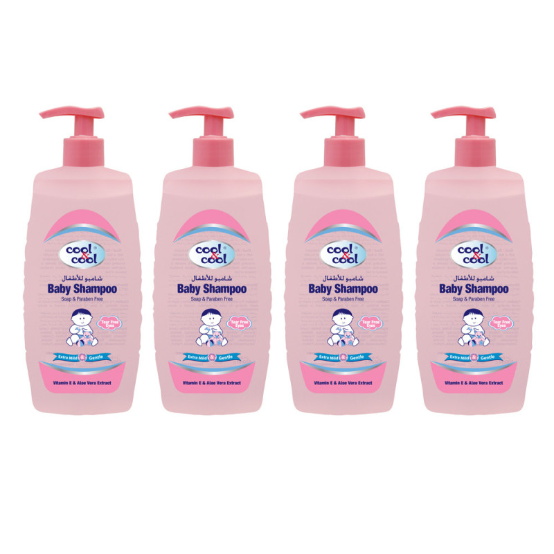 Cool & Cool Baby Shampoo 500ml Pack of 4