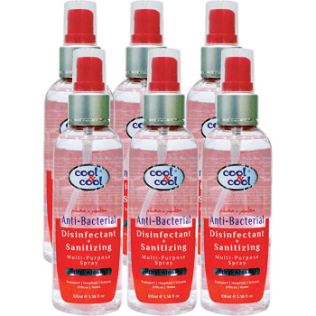 Cool & Cool Disinfectant Sanitizing Spray 100ml x6