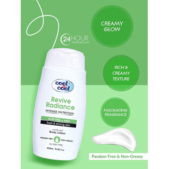 Cool & Cool Body Lotion Revive Radiance 250ml Pack of 6