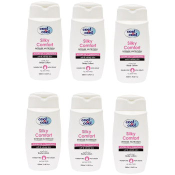 Cool & Cool Body Lotion Silky Comfort 250ml Pack of 6
