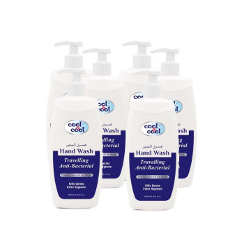 Cool & Cool AntiBacterial Hand Wash Travelling 500ml x6