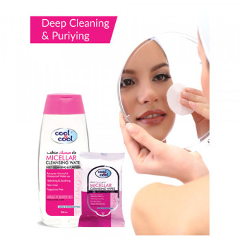Cool & Cool Micellar Cleansing Wipes 12s Pack of 6