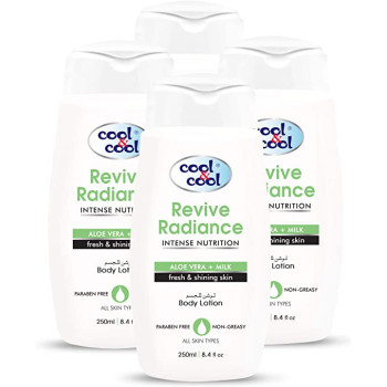 Cool & Cool Body Lotion Revive Radiance 250ml Pack of 4