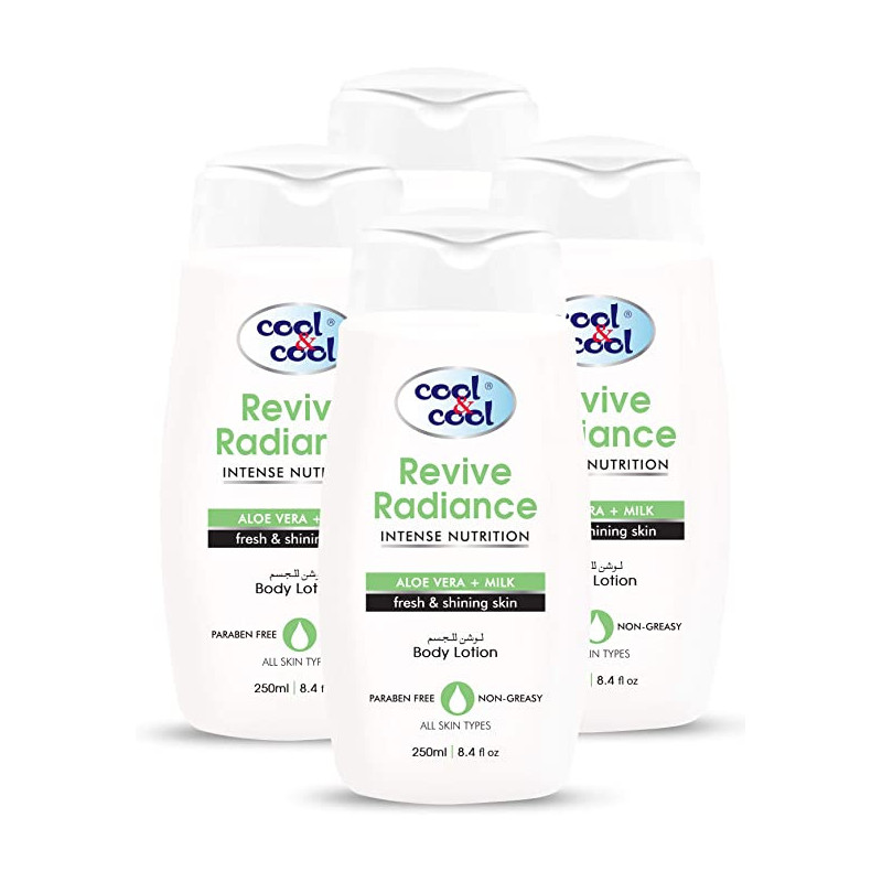 Cool & Cool Body Lotion Revive Radiance 250ml Pack of 4