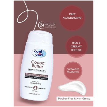 Cool & Cool Body Lotion Cocoa Butter 500ml 250ml