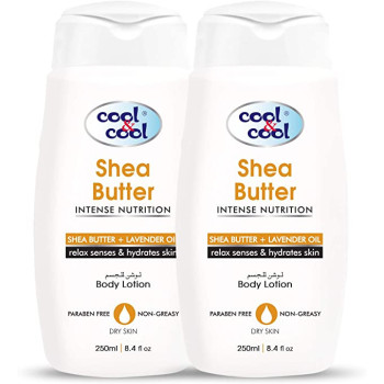 Cool & Cool Body Lotion Shea Butter 250ml Pack of 2