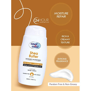 Cool & Cool Body Lotion Shea Butter 250ml Pack of 2
