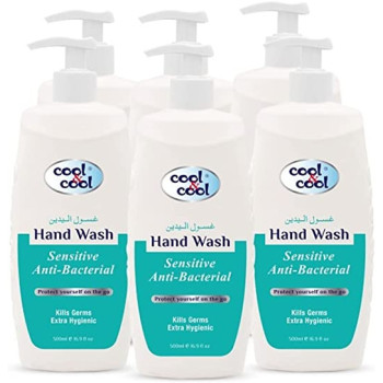 Cool & Cool AntiBacterial Hand Wash Sensitive 500ml x6