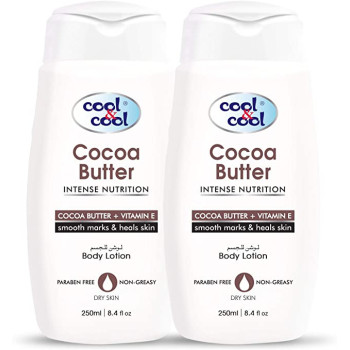 Cool & Cool Body Lotion Cocoa Butter 250ml Pack of 2