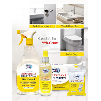 Cool & Cool Disinfectant Toilet Spray 100ml Pack of 4