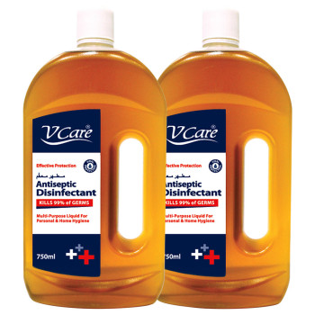 VCare Antiseptic Disinfectant Liquid 750ml Pack of 2