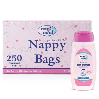 Cool & Cool Nappy Bags 250s Baby Shampoo 100ml Free