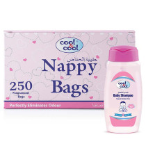 Cool & Cool Nappy Bags 250s Baby Shampoo 100ml Free