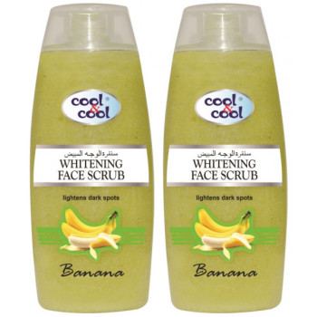 Cool & Cool Whitening Face Scrub 200ml Banana Twin Pack 30Per Off