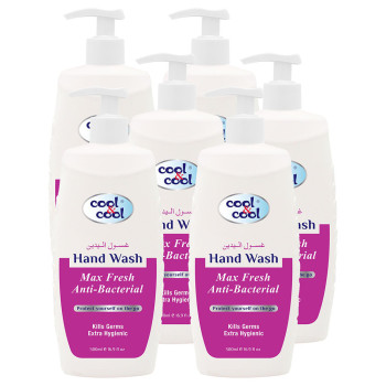 Cool & Cool AntiBacterial Hand Wash Max Fresh 500ml x6