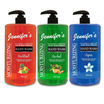 Jennifers Hand Wash Herbal Aqua & Cocktail 500ml Triple Pack