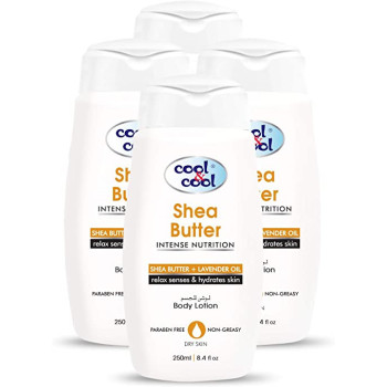 Cool & Cool Body Lotion Shea Butter 250ml Pack of 4