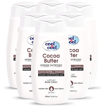 Cool & Cool Body Lotion Cocoa Butter 250ml Pack of 6