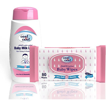 Cool & Cool Baby Wipes 80s Baby Lotion 100ml Free