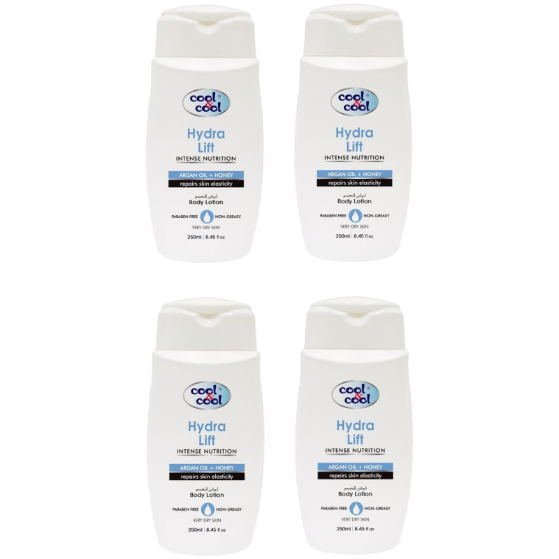 Cool & Cool Body Lotion Hydra Lift 250ml Pack of 4