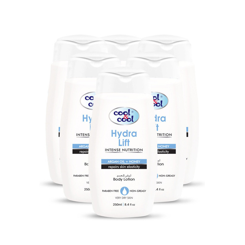 Cool & Cool Body Lotion Hydra Lift 250ml Pack of 6