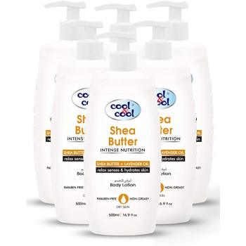 Cool & Cool Body Lotion Shea Butter 500ml Pack of 6