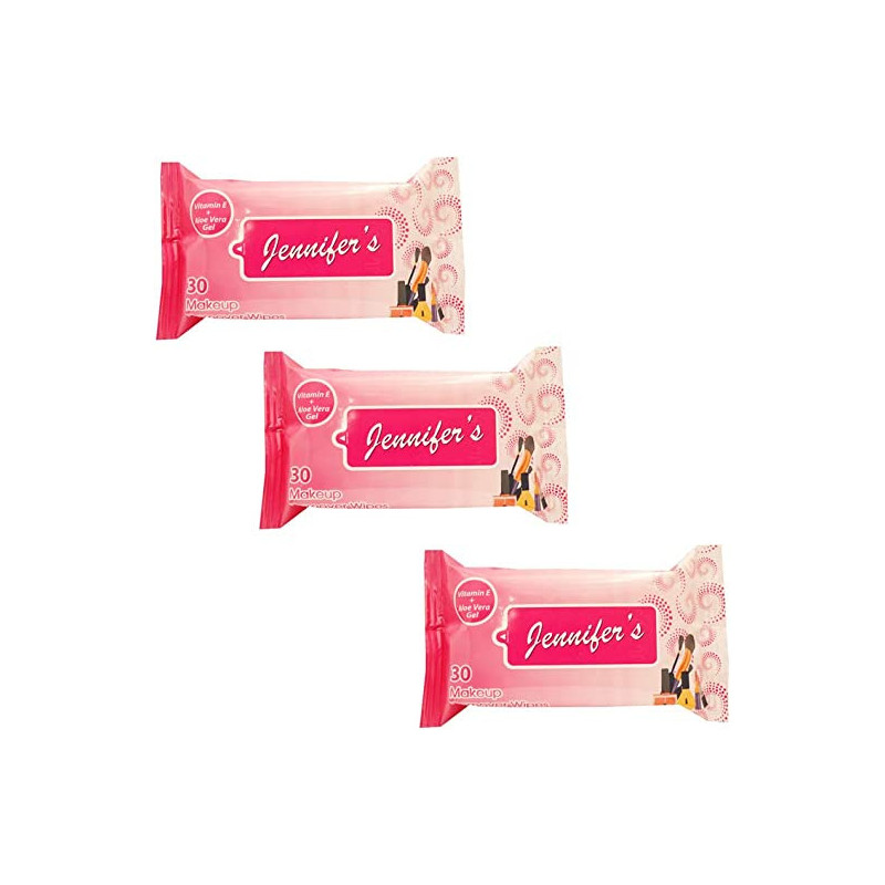 Jennifers MakeUp Remover Wipes 30s Triple Pack