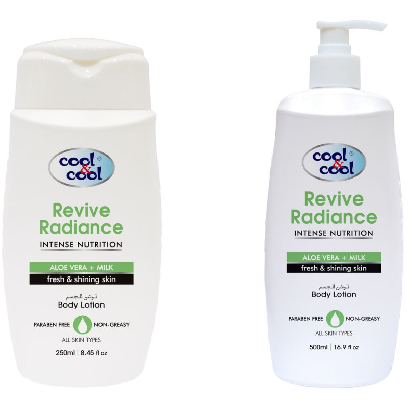 Cool & Cool Body Lotion Revive Radiance 500ml 250ml