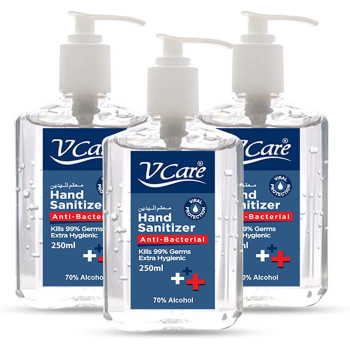 VCare Hand Sanitizer 250 ml Pack of 3