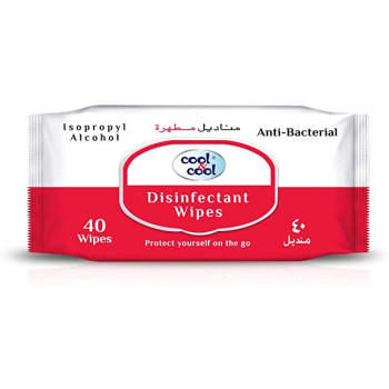 Cool & Cool Disinfectant Wipes 40s