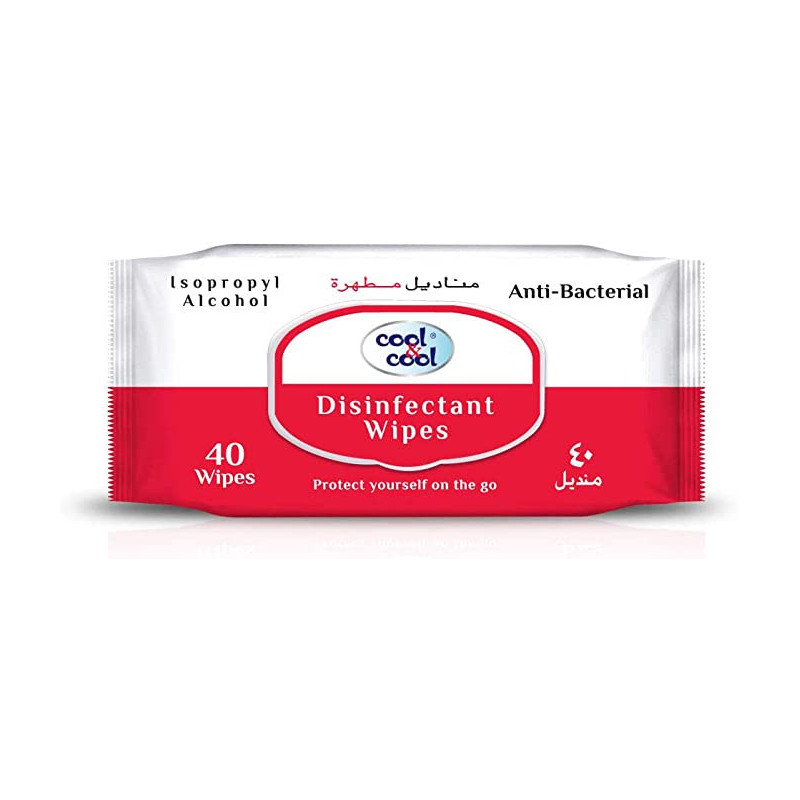 Cool & Cool Disinfectant Wipes 40s