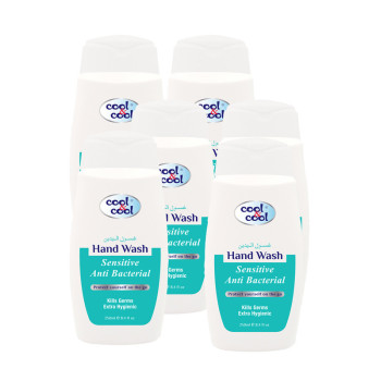 Cool & Cool AntiBacterial Hand Wash Sensitive 250ml x6