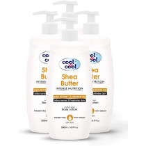 Cool & Cool Body Lotion Shea Butter 500ml Pack of 4