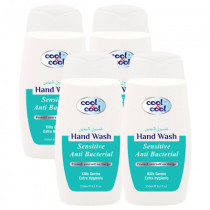 Cool & Cool AntiBacterial Hand Wash Sensitive 250ml x4